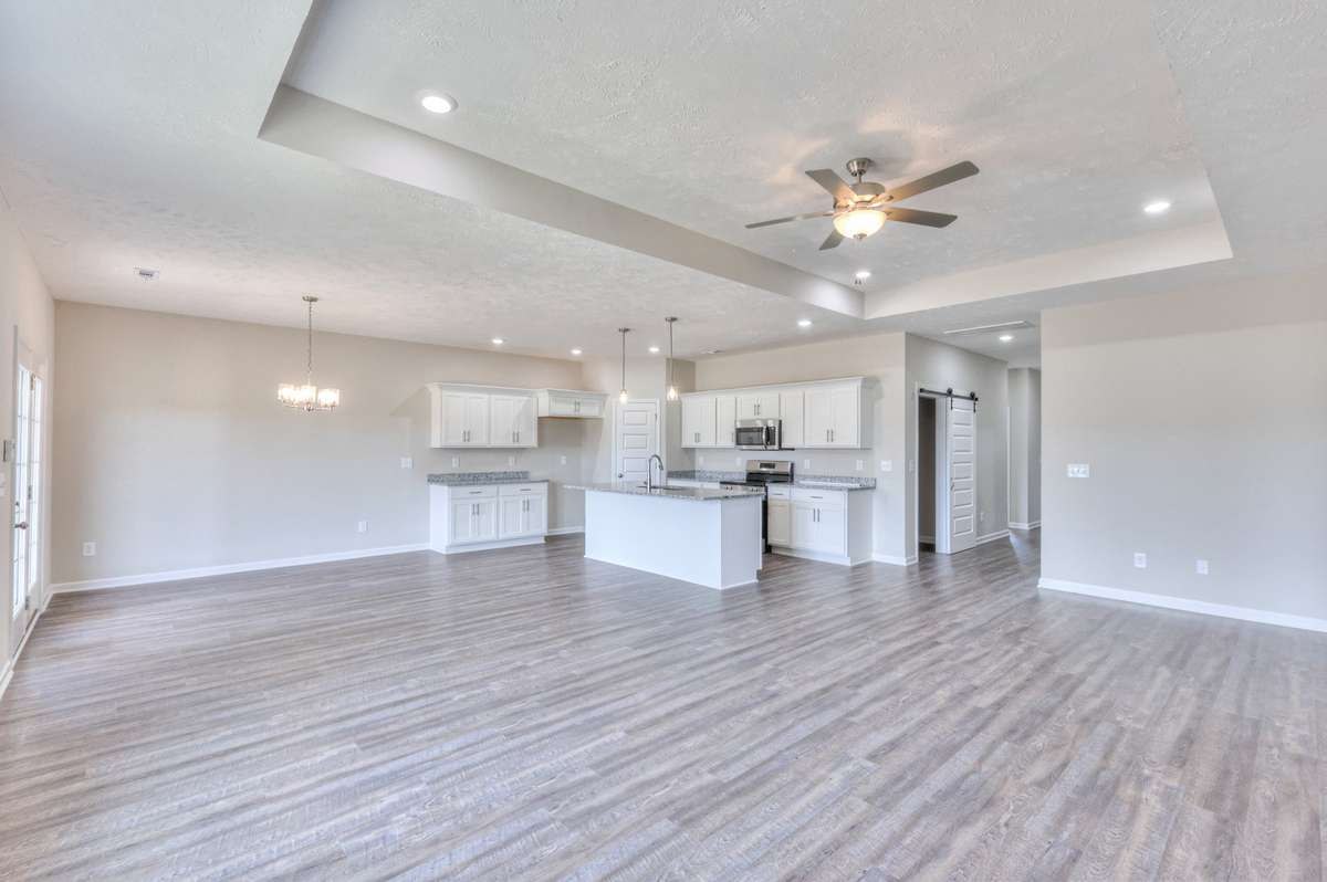 Open Living Room/ Kitchen