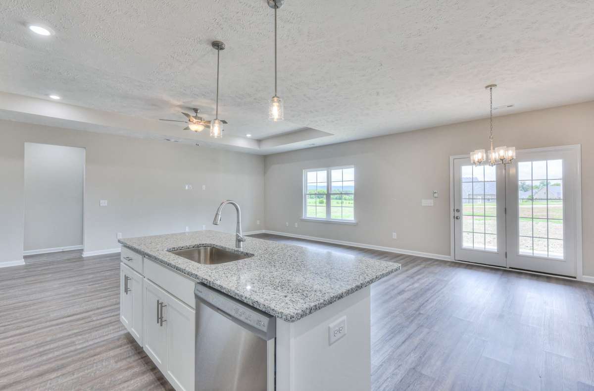 Open Living Room/ Kitchen