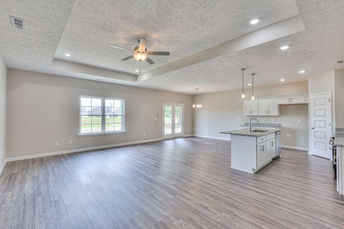 Open Living Room/ Kitchen