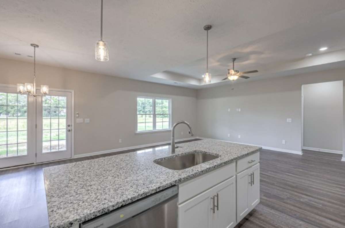 Open Living Room/ Kitchen