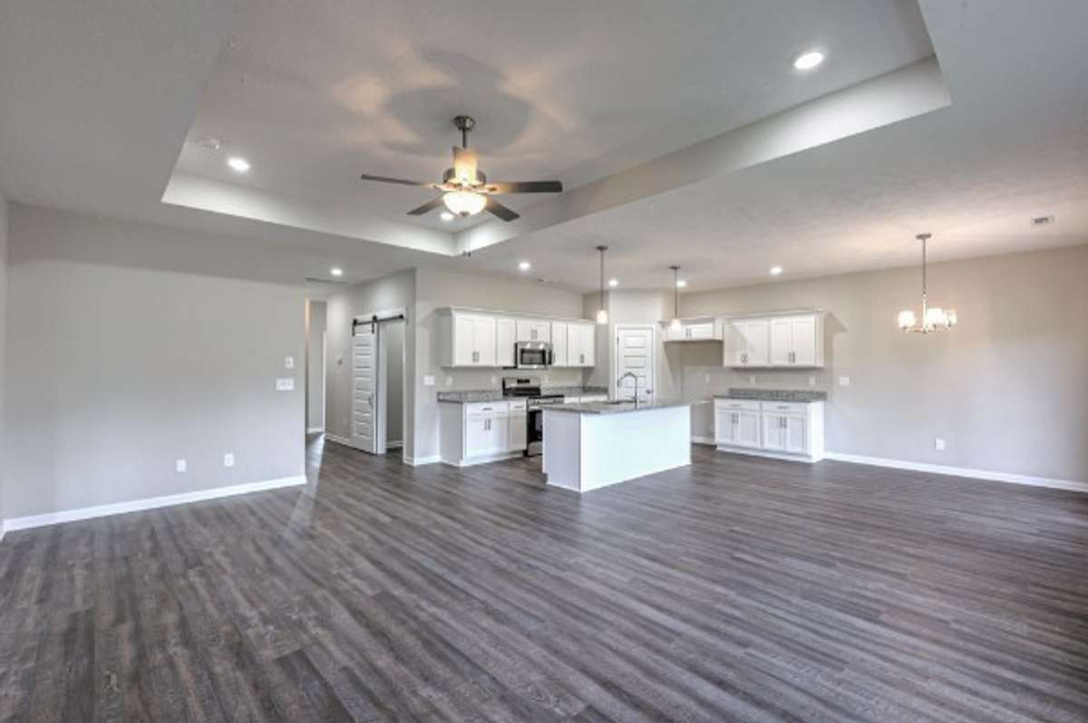 Open Living Room/ Kitchen