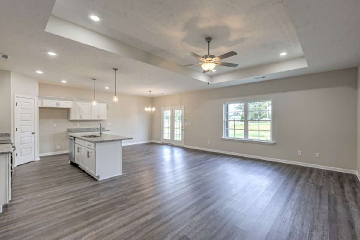 Open Living Room/ Kitchen