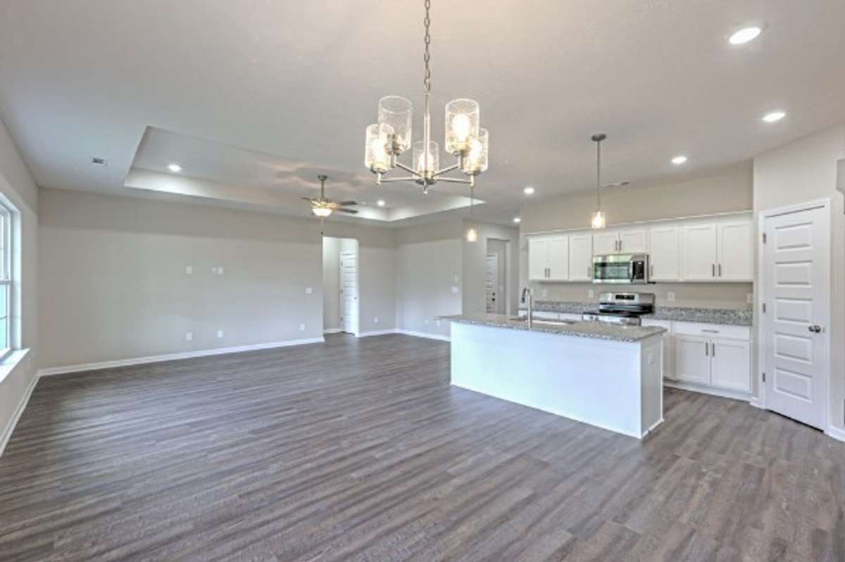 Open Living Room/ Kitchen