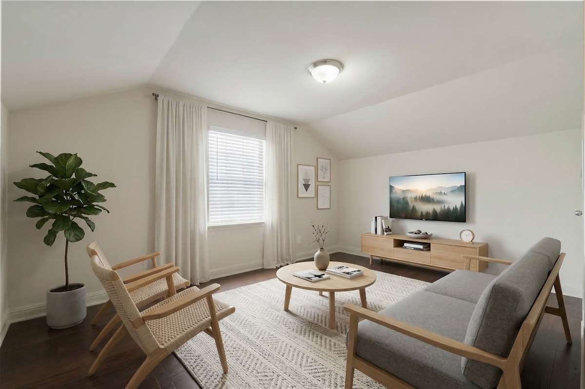 the bonus room has been virtually staged