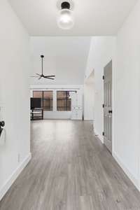 From the front door, step into your open concept living room and kitchen.