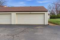 Two car garage
