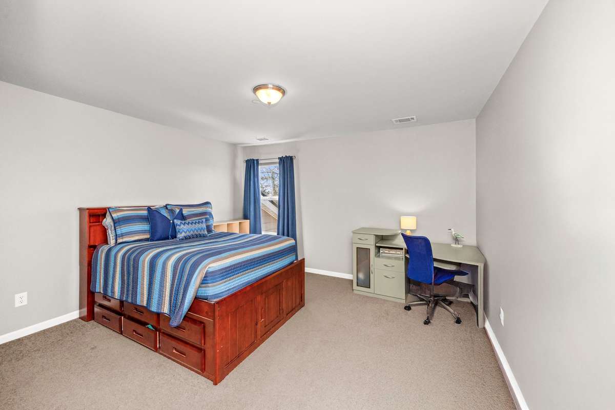 Bedroom four on second level of this home