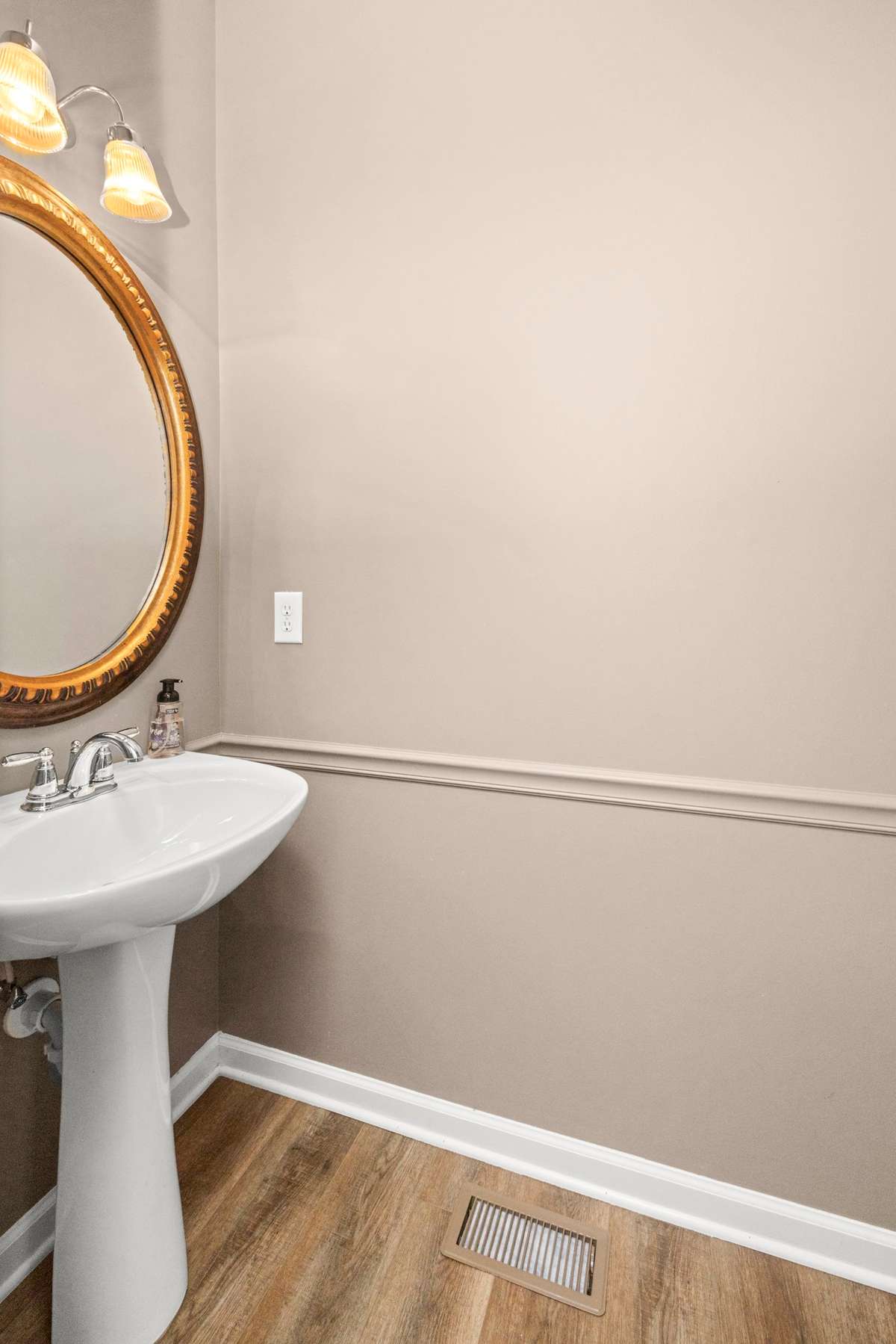 Half bathroom on the main level of this home