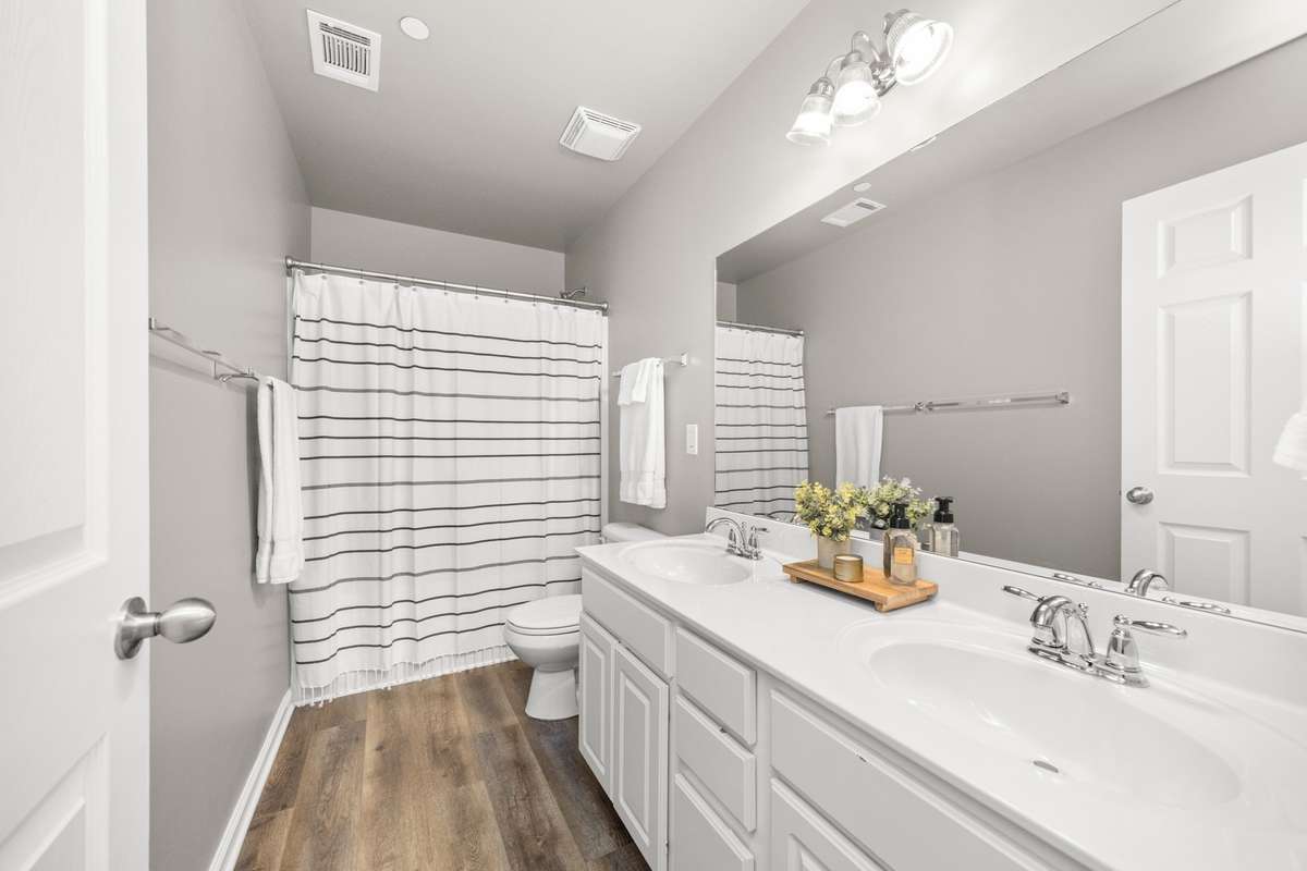 Bathroom two on second level of this home