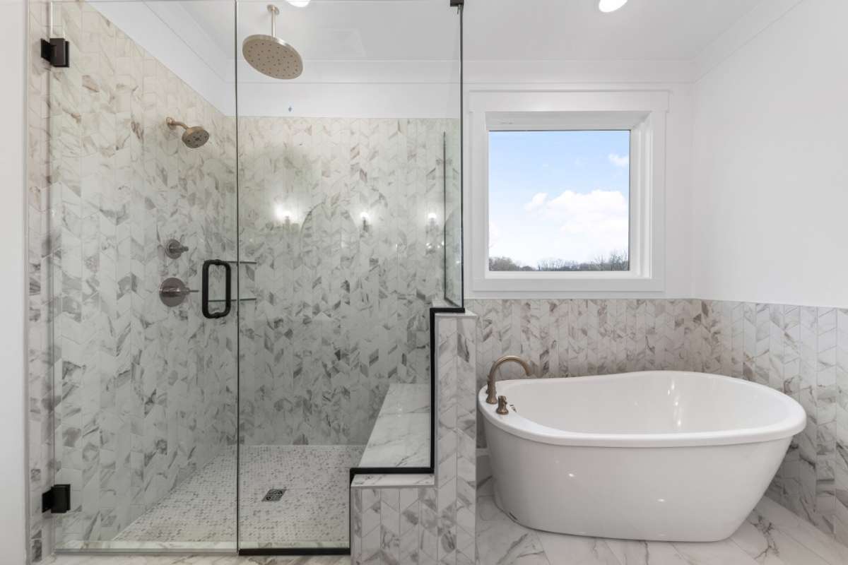 Photo from a previous version of the same plan. Buyer of lot 25 will be able to make selections!