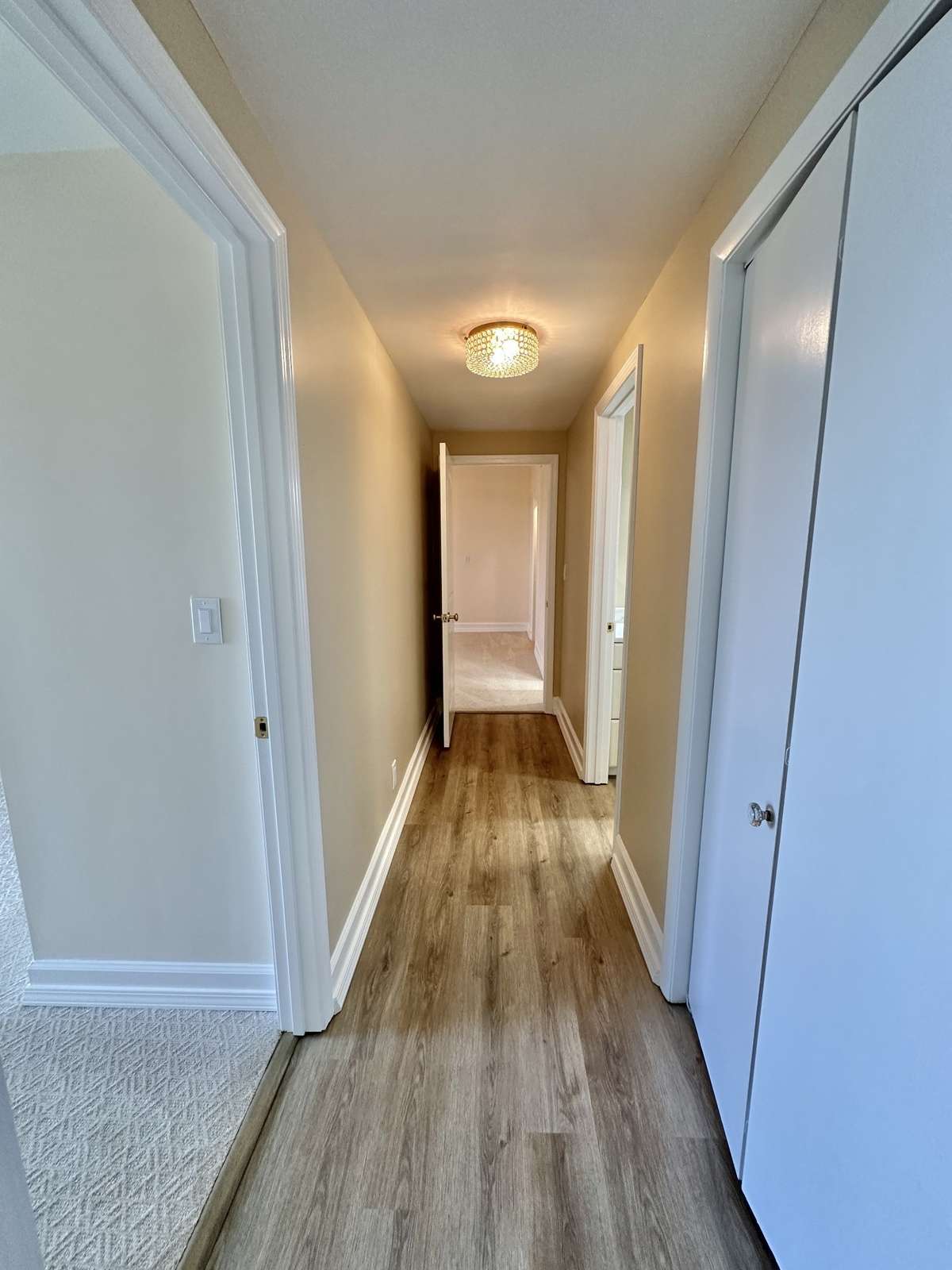 Halll to bedrooms/bathrooms.