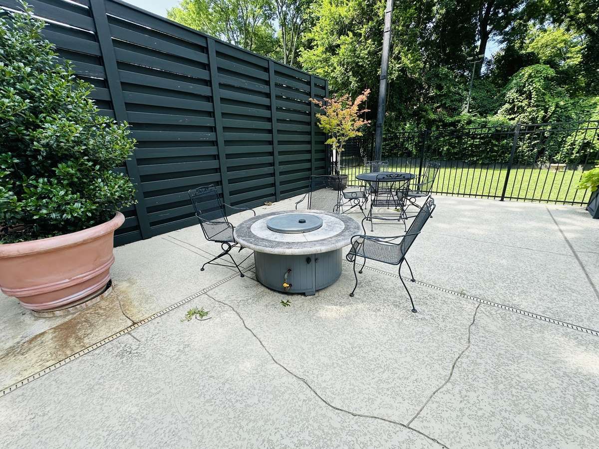 Outdoor gathering area.