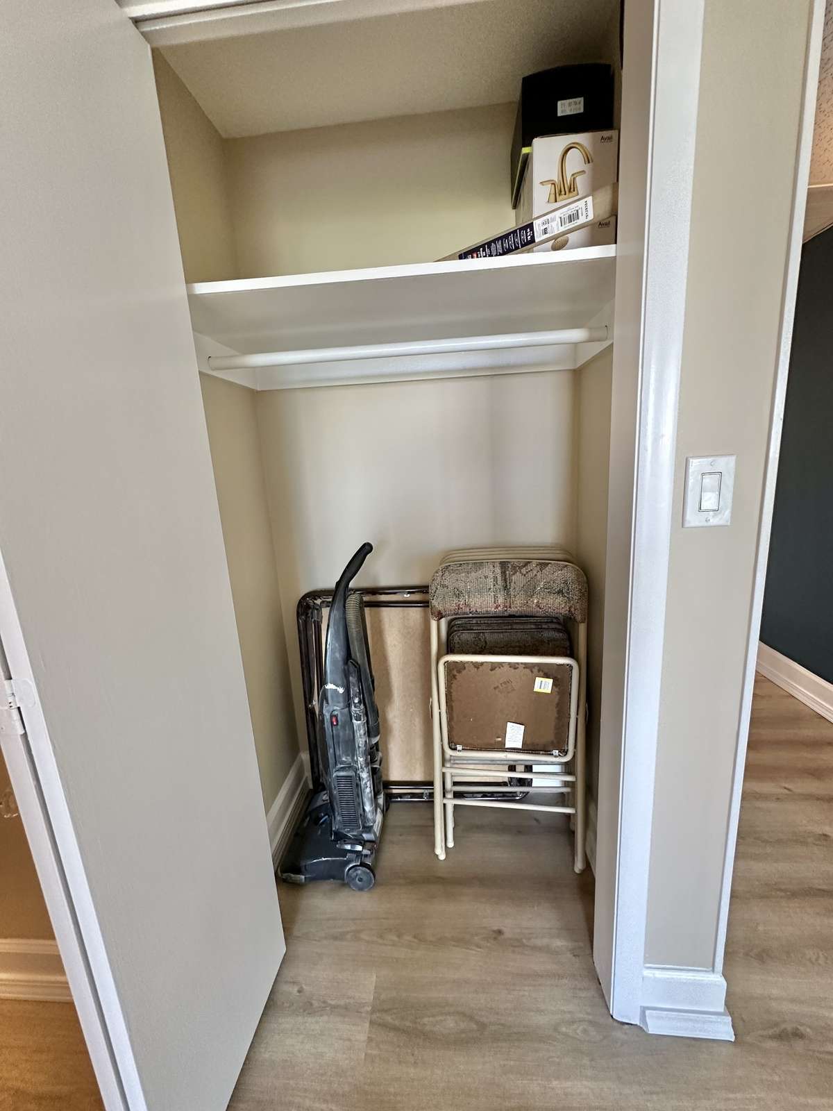 Hall coat closet.