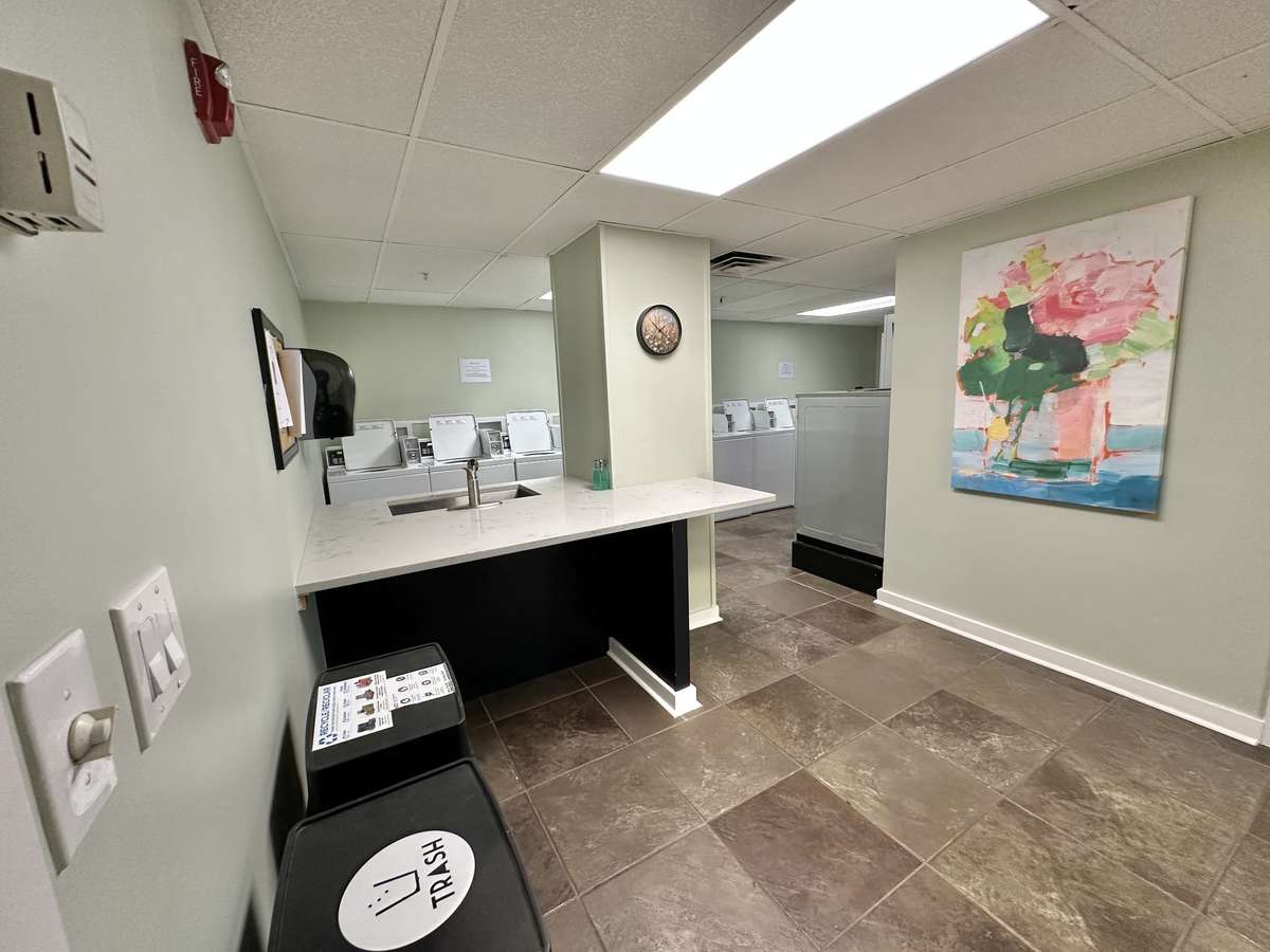 Main floor laundry facility.