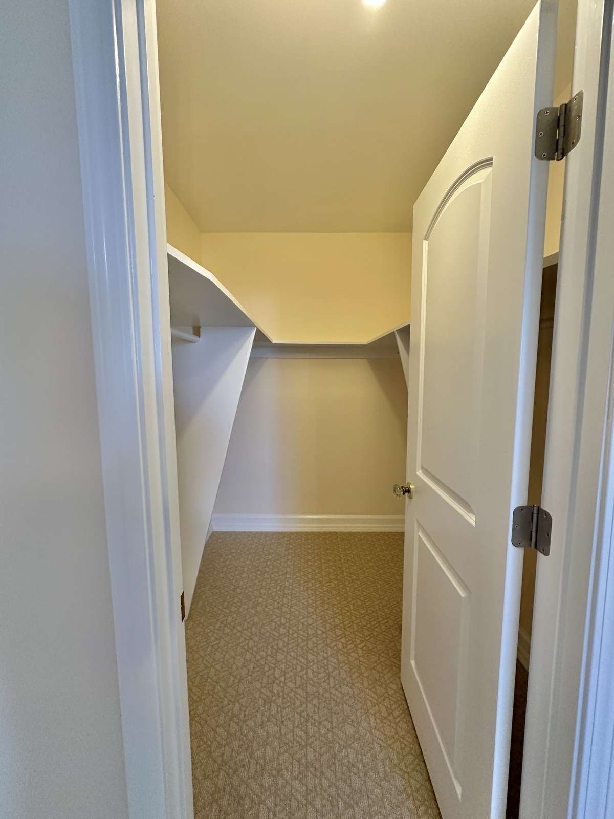 Walk-in master closet.