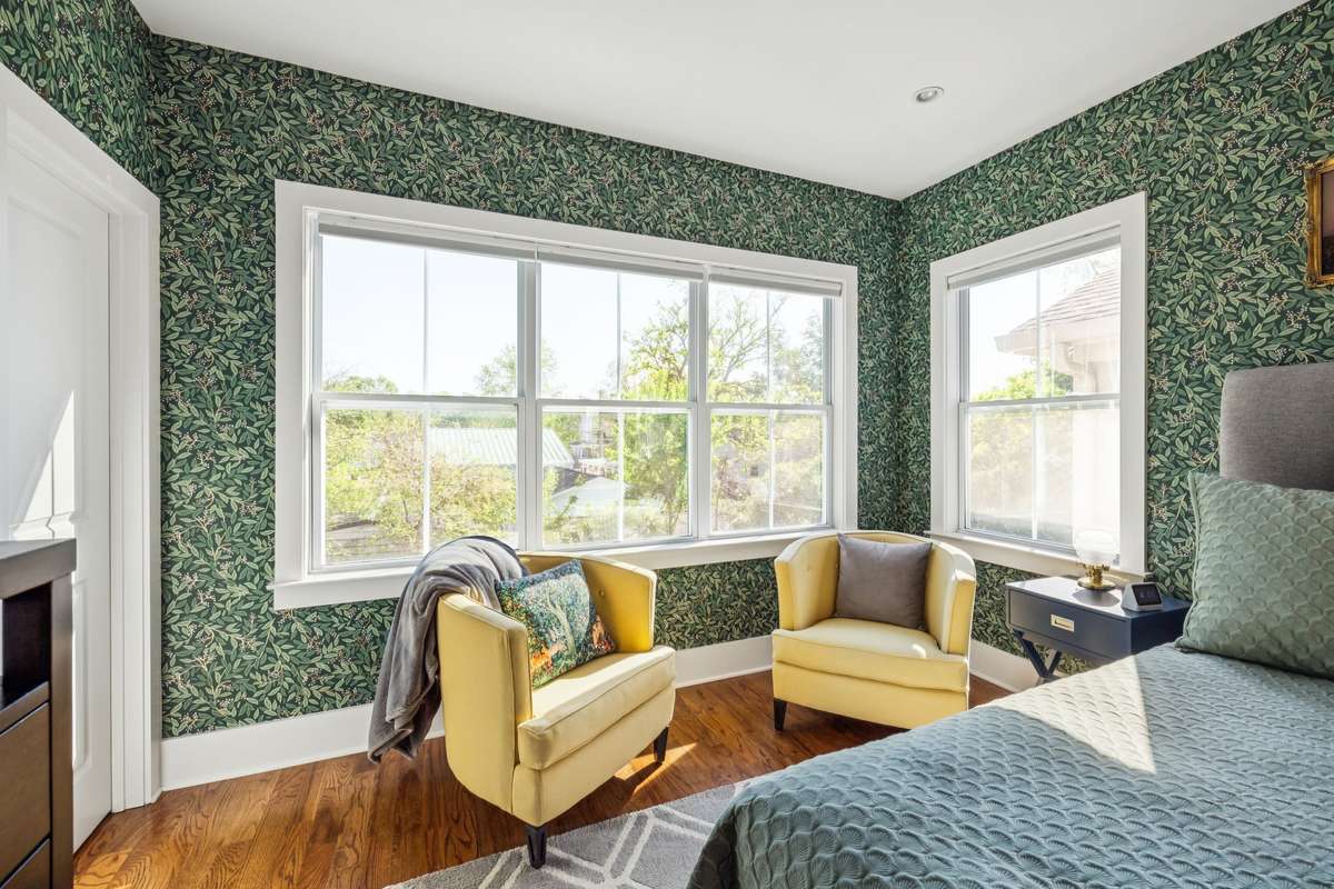 Primary suite with TWO walk in closets