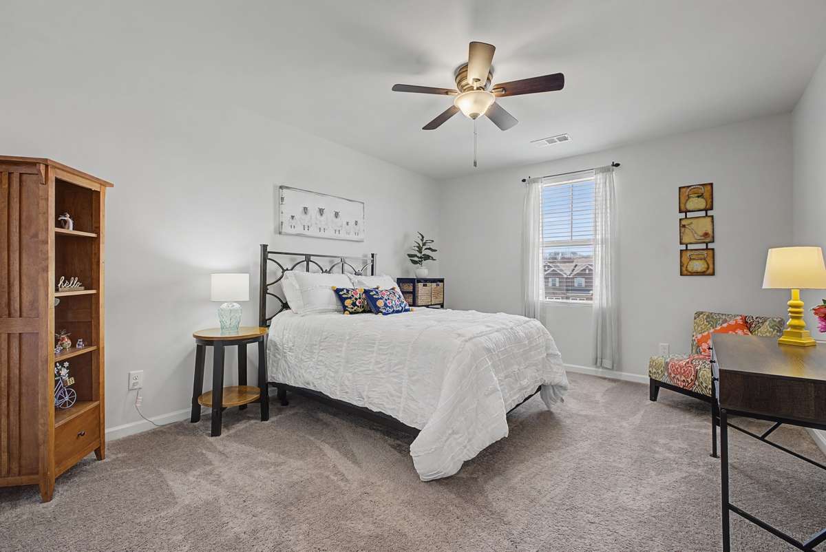 Spacious bedroom #2 with lots of natural light.