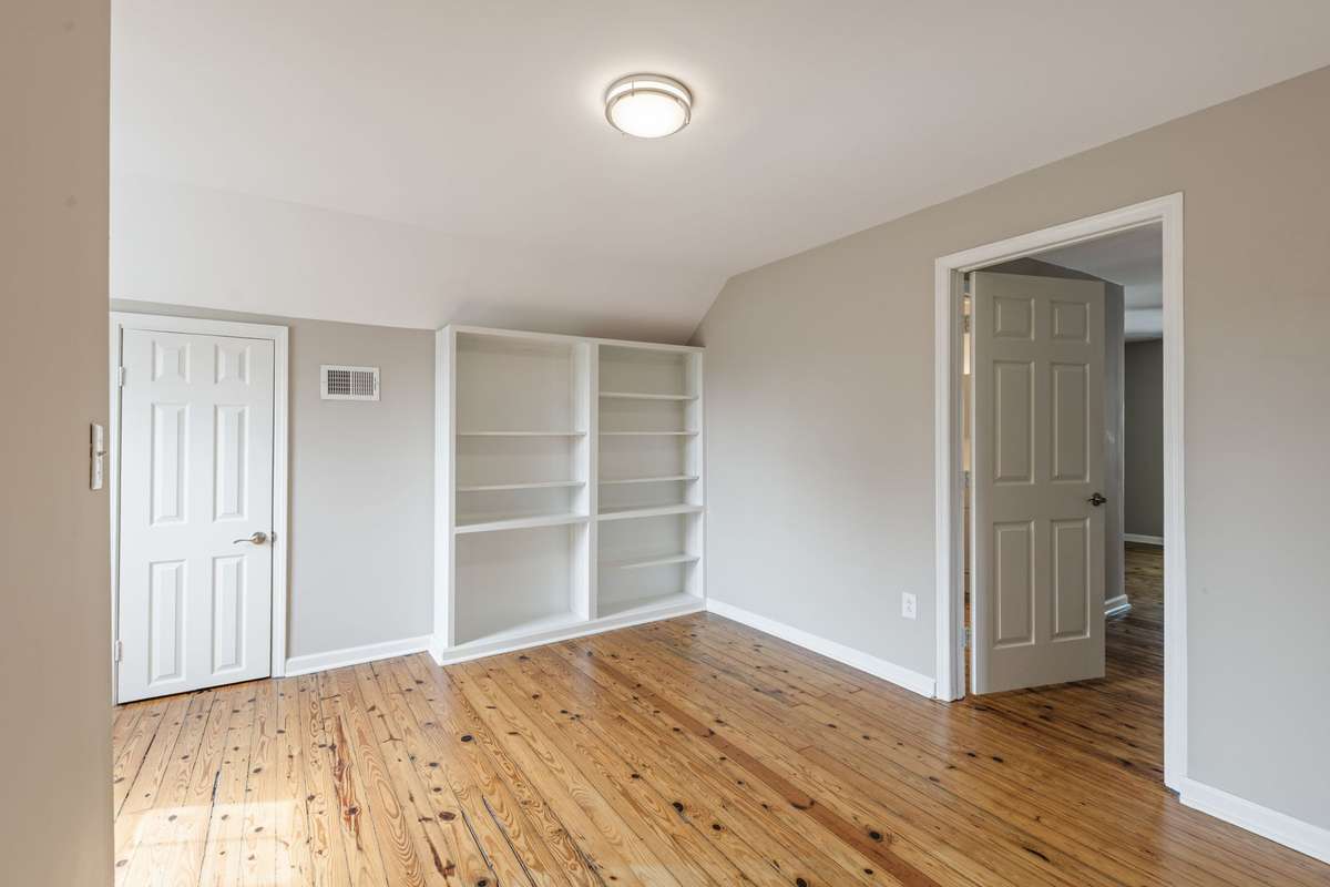 Another view of this potential office space with attic storage to your left....