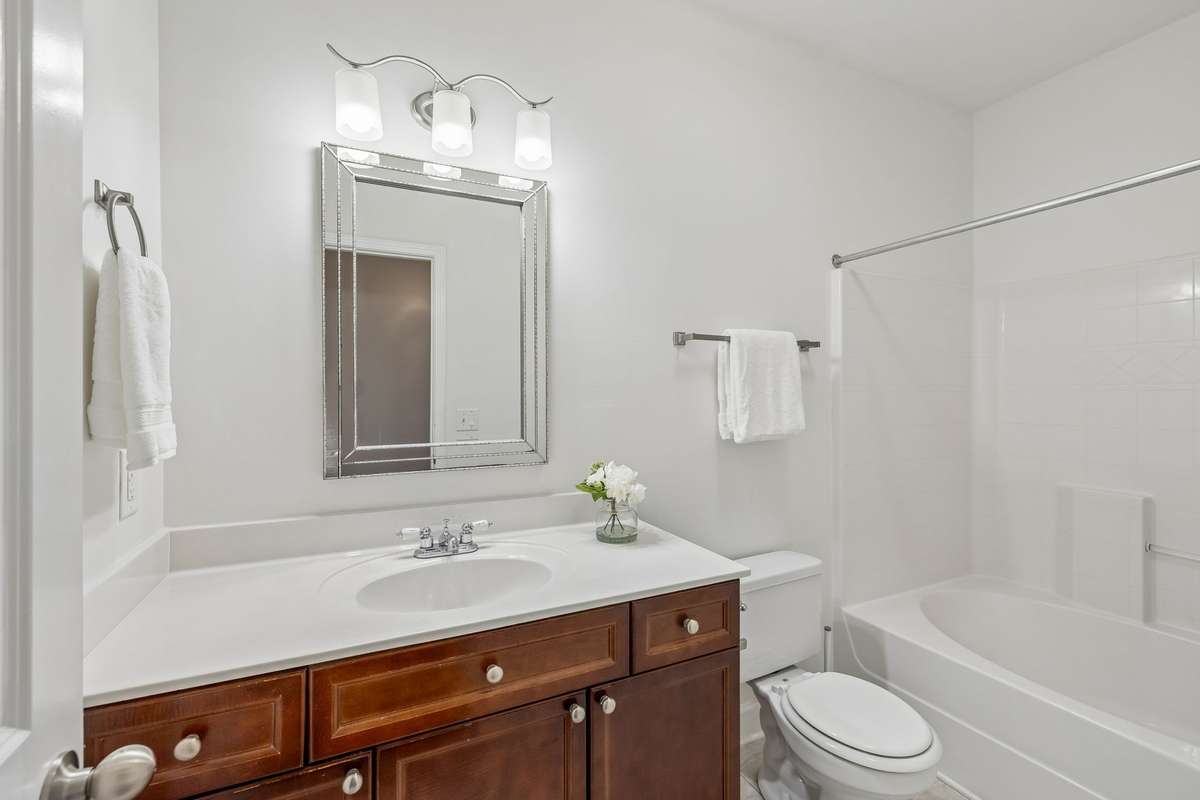 clean bright bathroom.