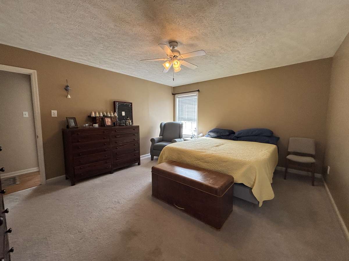 Large Primary Bedroom has Walk-in Closet & Full Bath