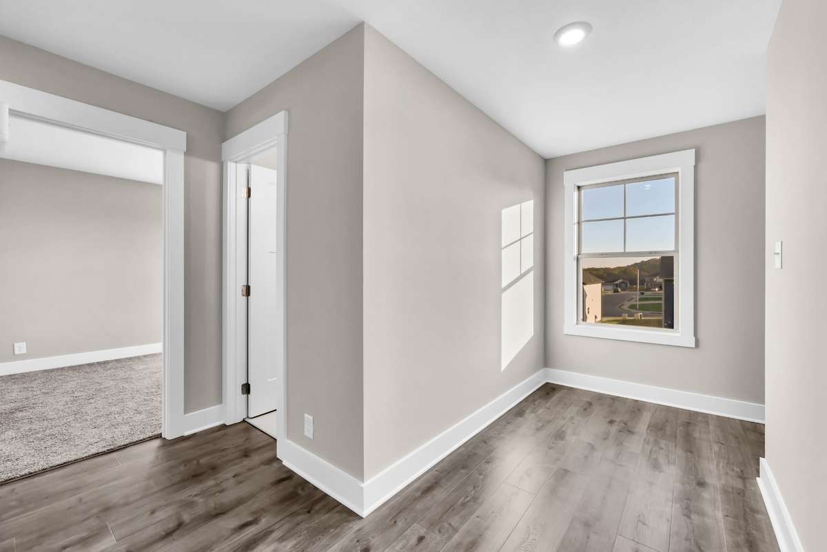 Example photo of a recently completed Baker floor plan. Colors, selections, and finishes may vary based on availability.
