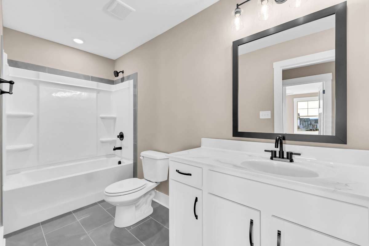 Example photo of a recently completed Brittany floor plan. Colors, selections, and finishes may vary based on availability