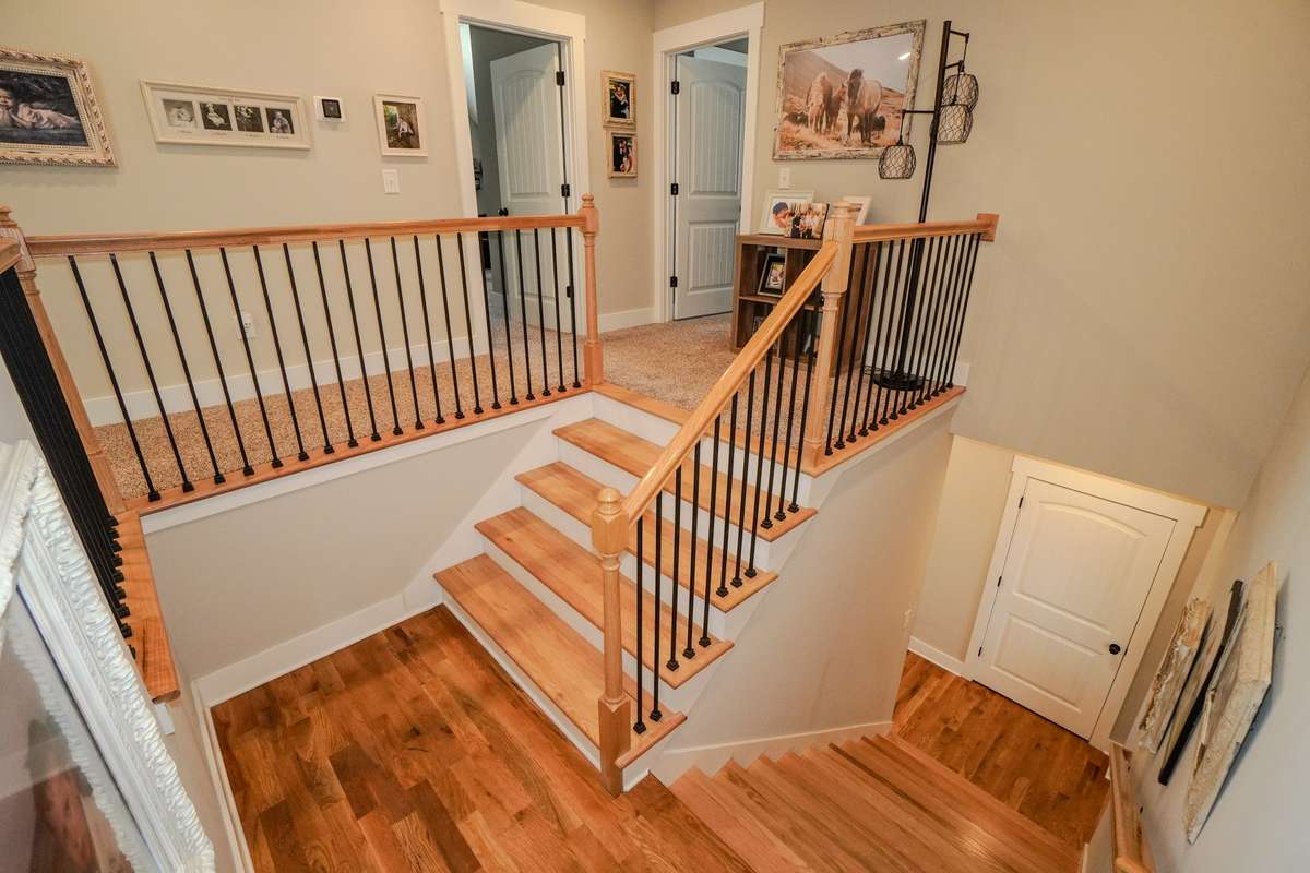 This is the stairwell to the upstairs