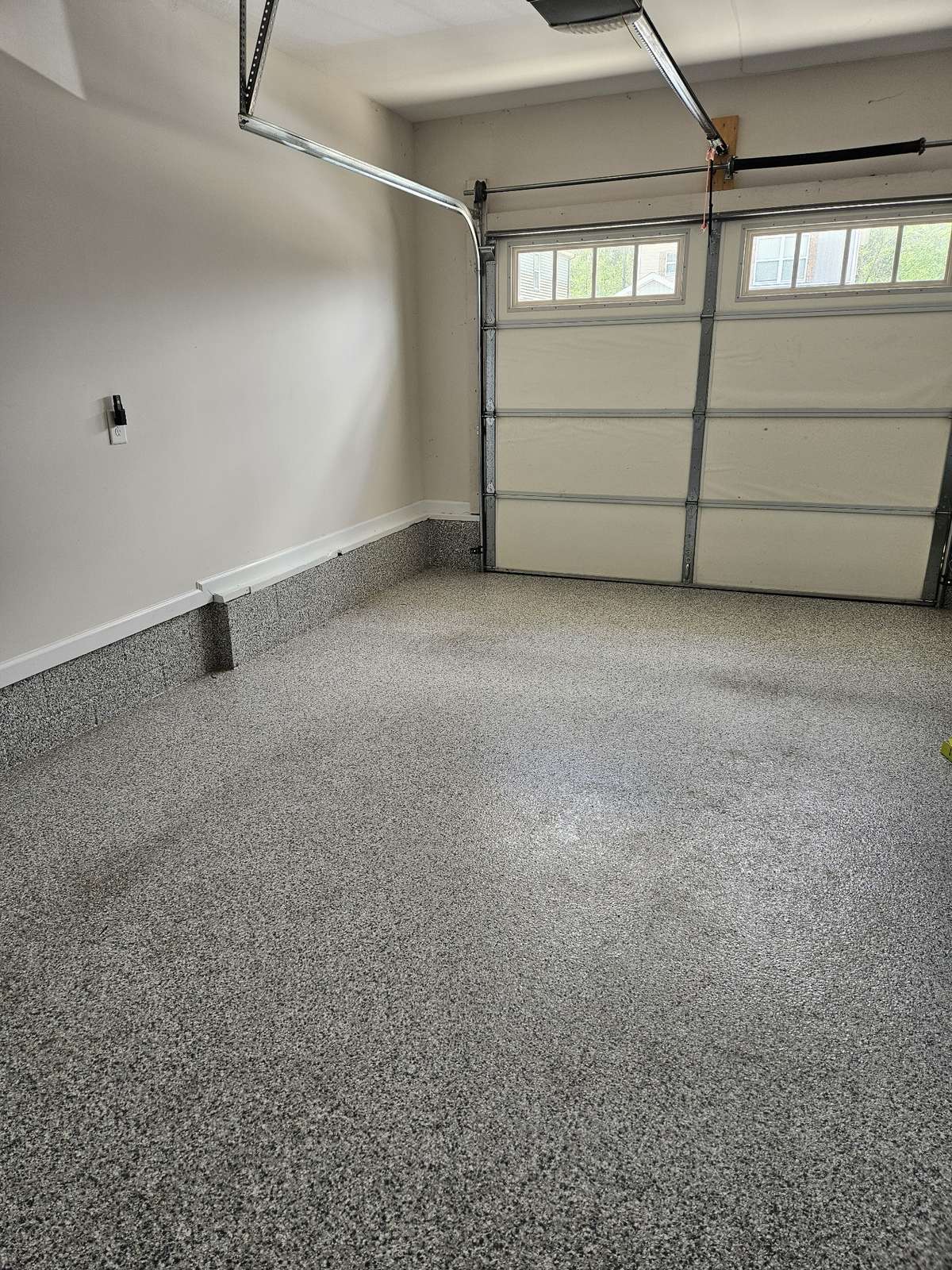 Protected and Coated Garage