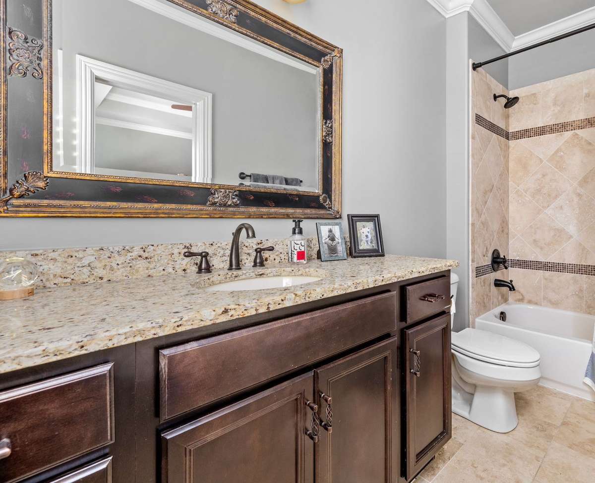 Tiled bathrooms with elegant touches