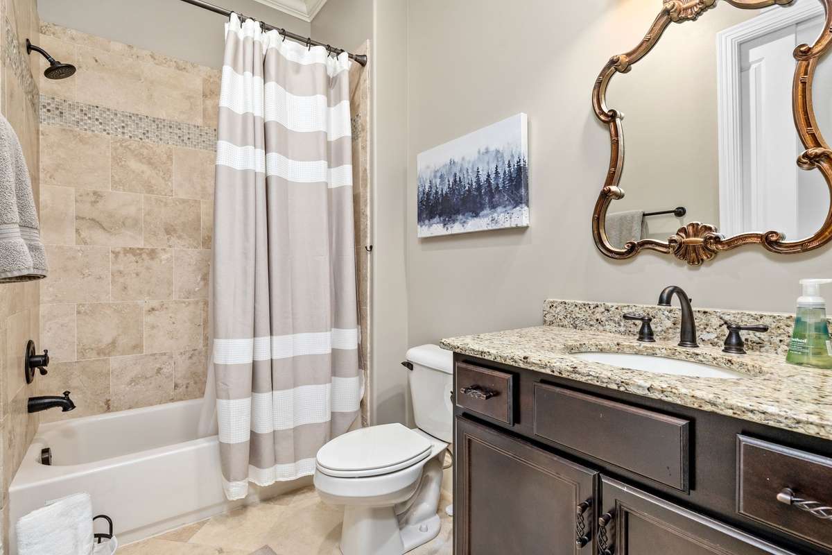 Tiled showers and large vanities