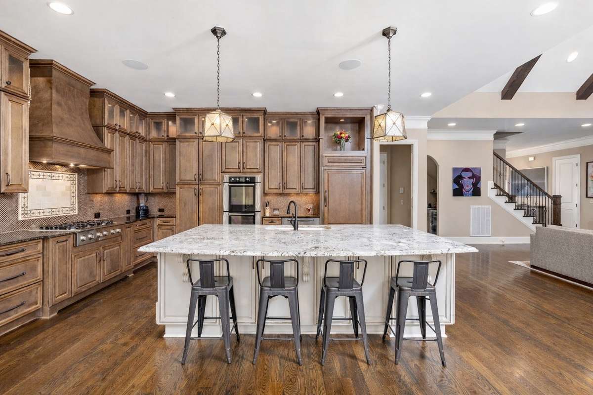 Warm and inviting chef's kitchen
