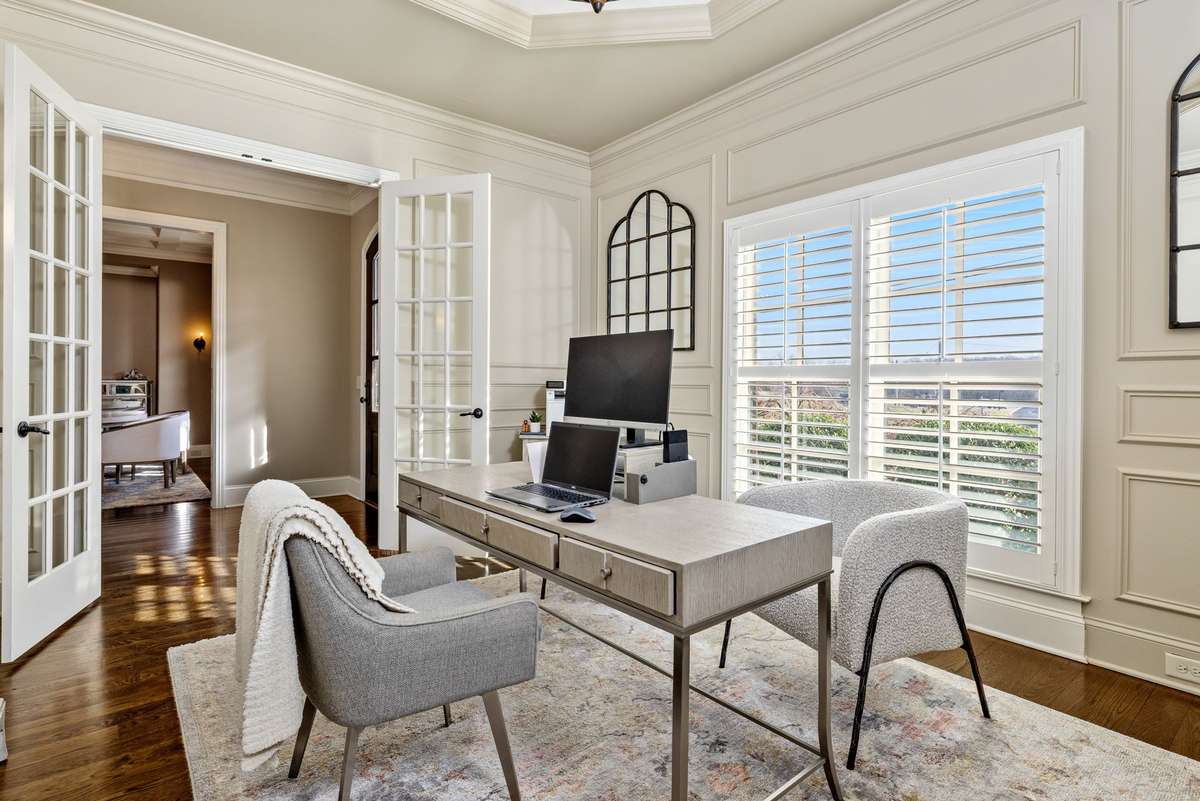 Trim work and millwork throughout with ceiling features in most rooms!