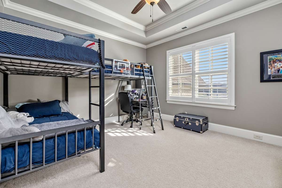 Large bedrooms with walk in closets and storage