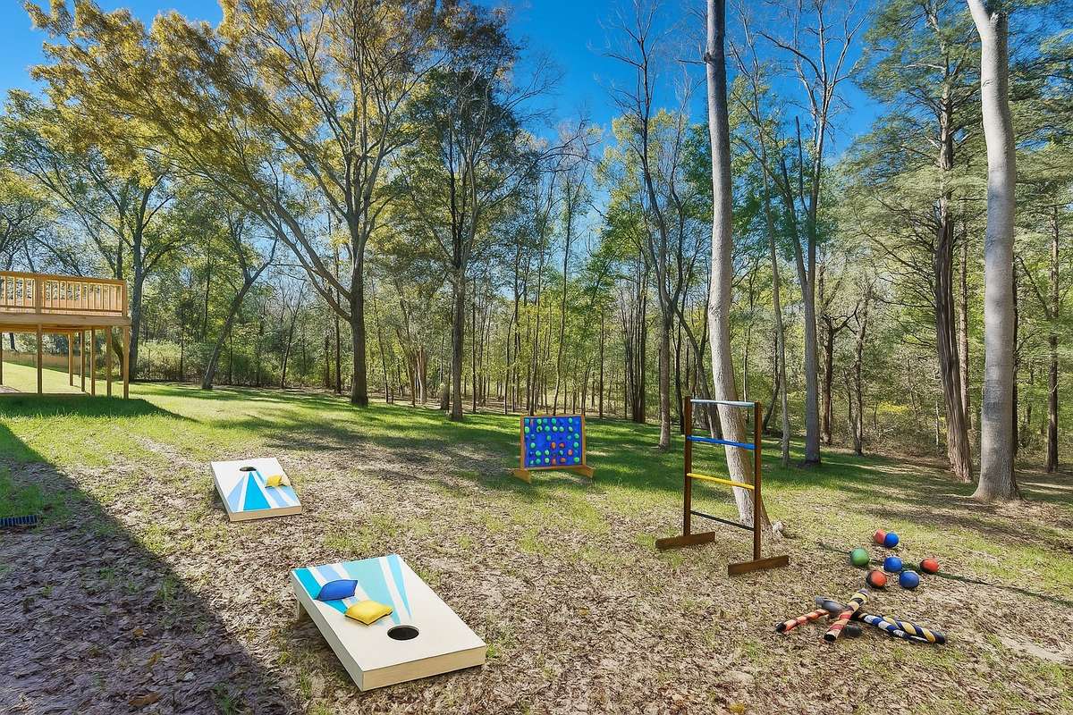 Play some games in the yard.