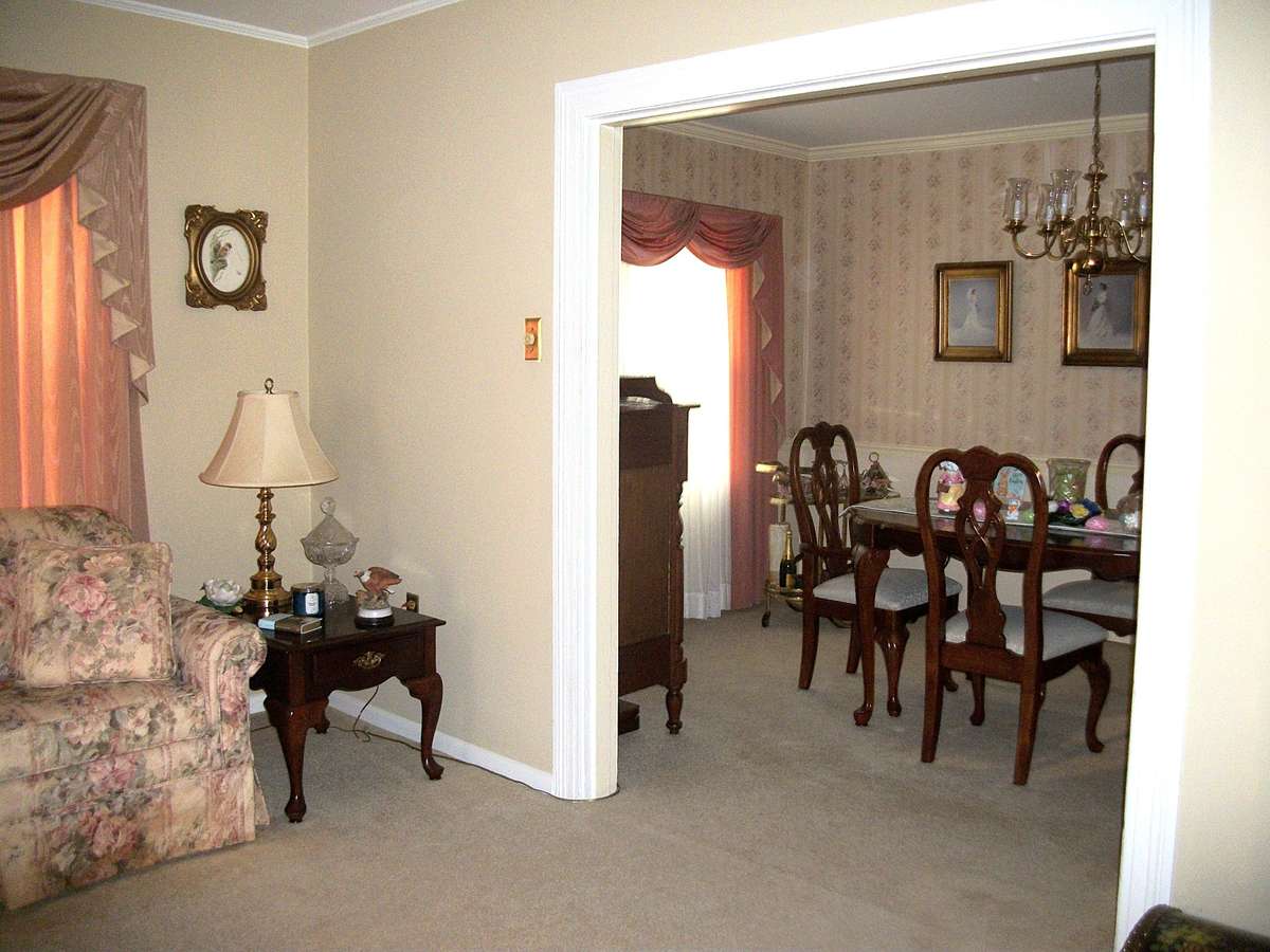 View from Living Room into Formal Dining Room
