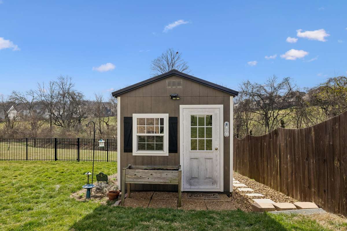shed with electricity - perfect for a workshop, man cave, or she-shed