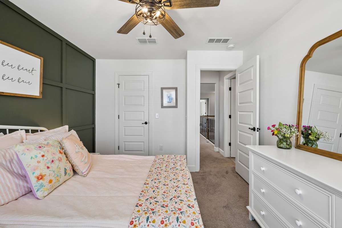 Bedroom #3 with walk-in closet and jack-and-jill bathroom