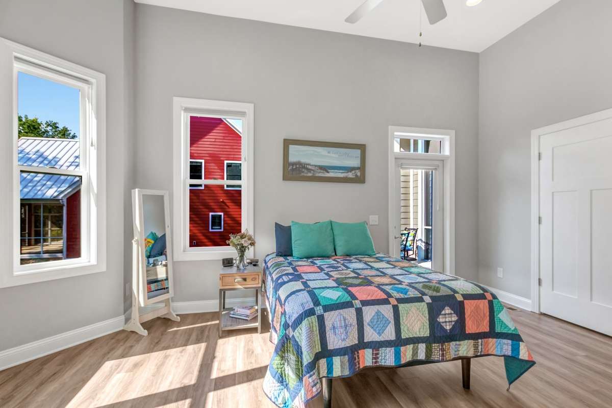 17x13 Primary suite with large walk-in closet.