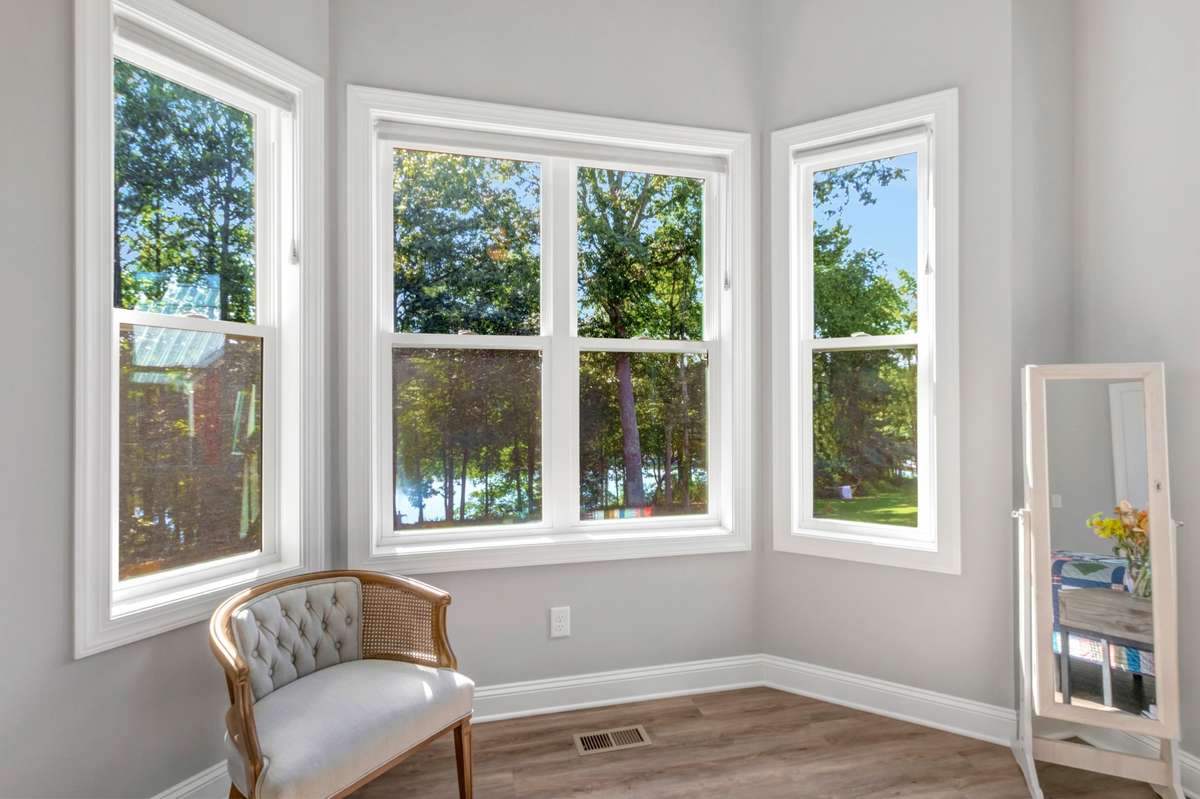 Views of the water from the primary bedroom.