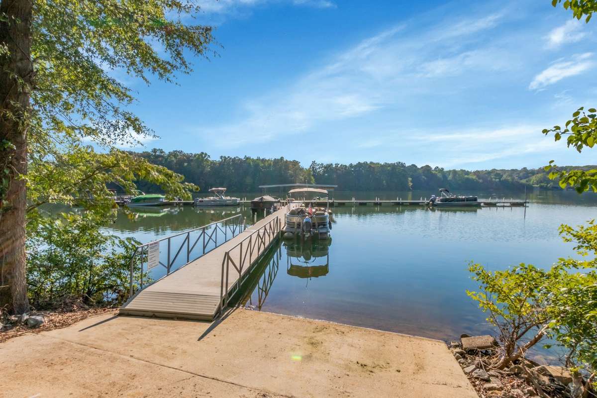 Boat ramp to community dock.