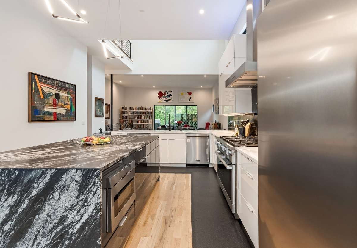 Designed with entertaining in mind, the open-concept floorplan provides the perfect space for family and friends to come together.