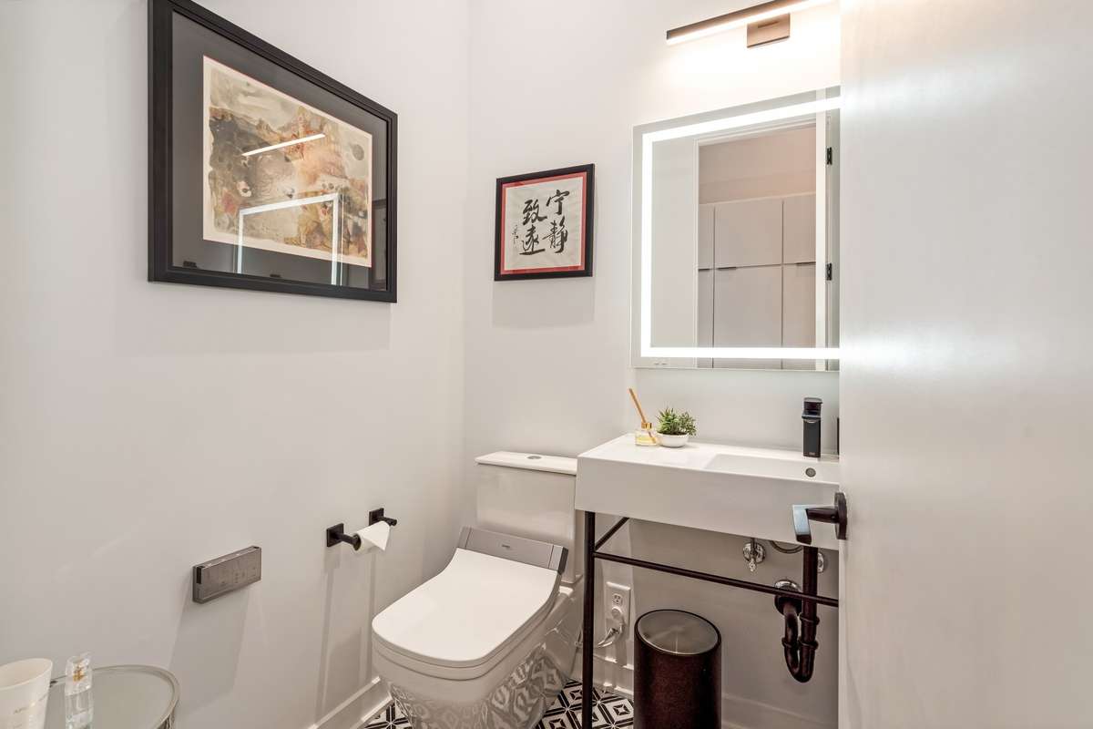 Main floor powder room