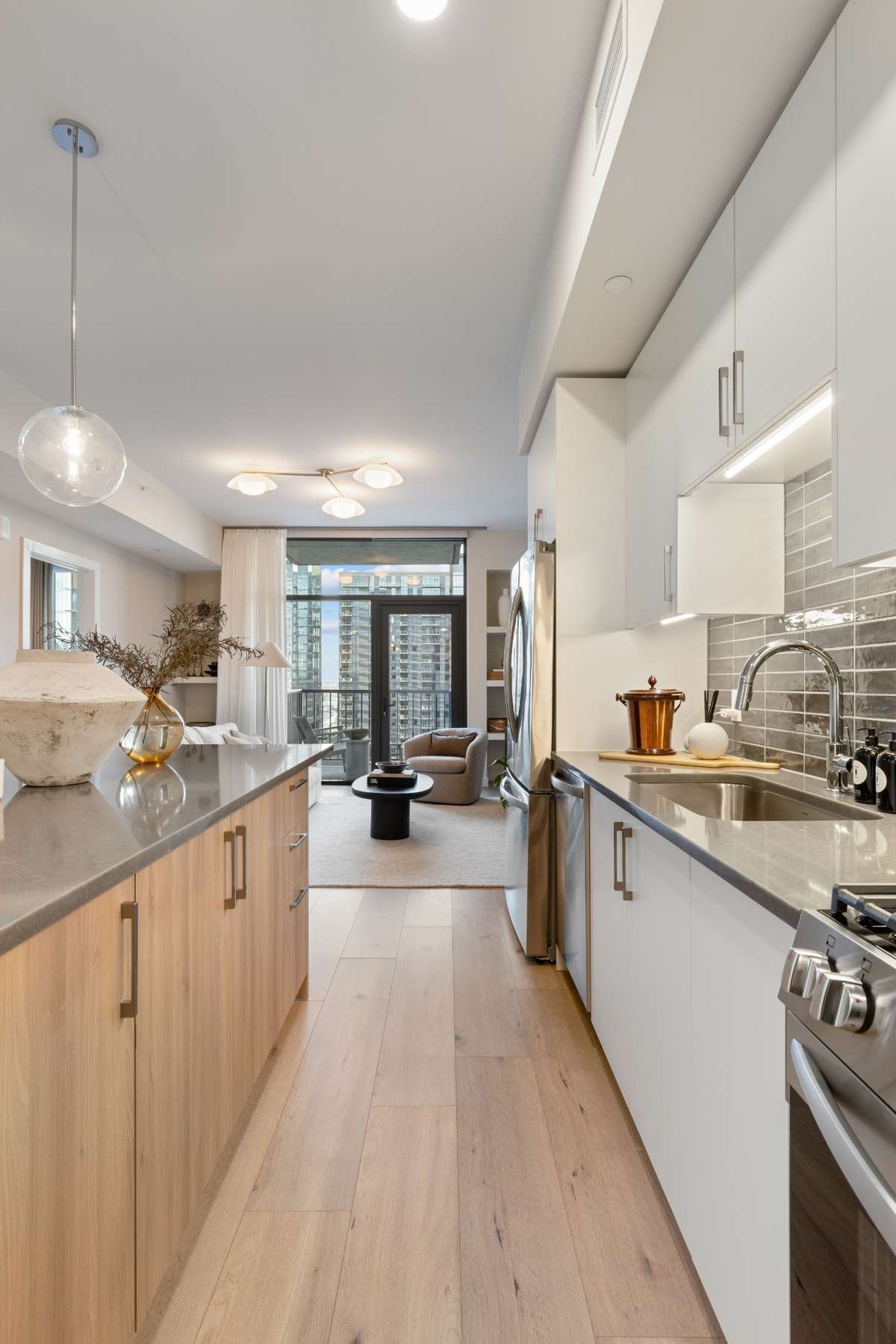 A11 Kitchen | Furnished Model | Cool Finish Palette