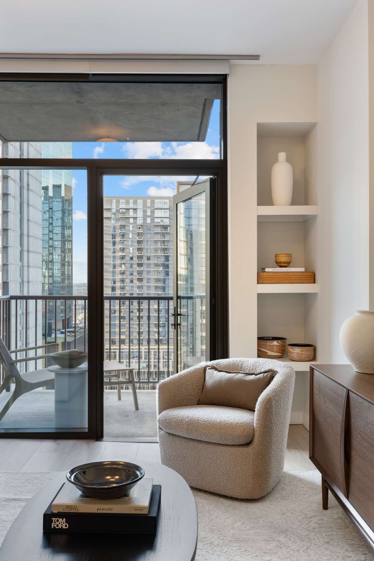 The A11 | Furnished Model | Cool Finish Palette