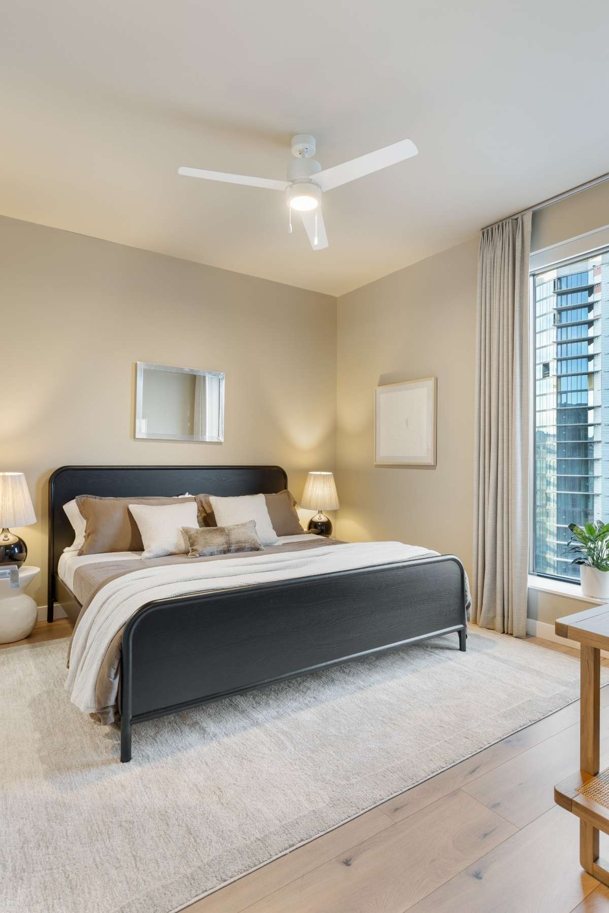A11 Bedroom | Furnished Model | Cool Finish Palette