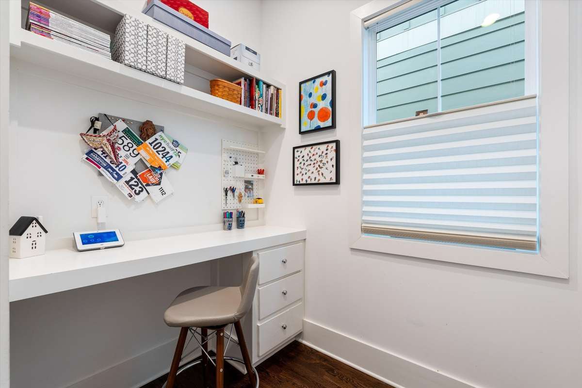 Spacious office tucked away and conveniently located on the first floor.