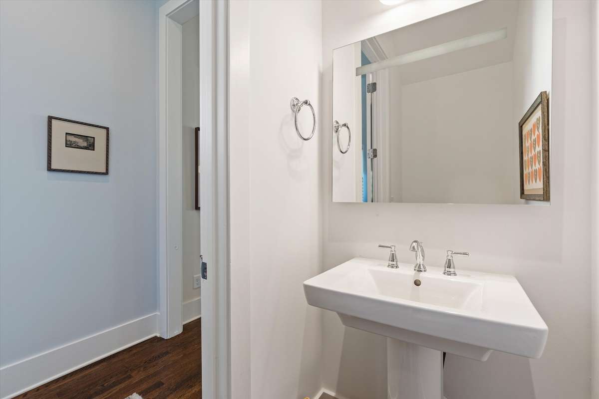 1/2 bath located on the 1st floor