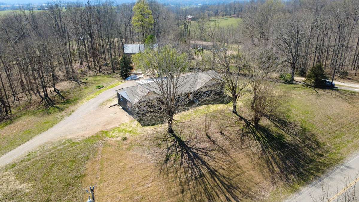 Arial view of front