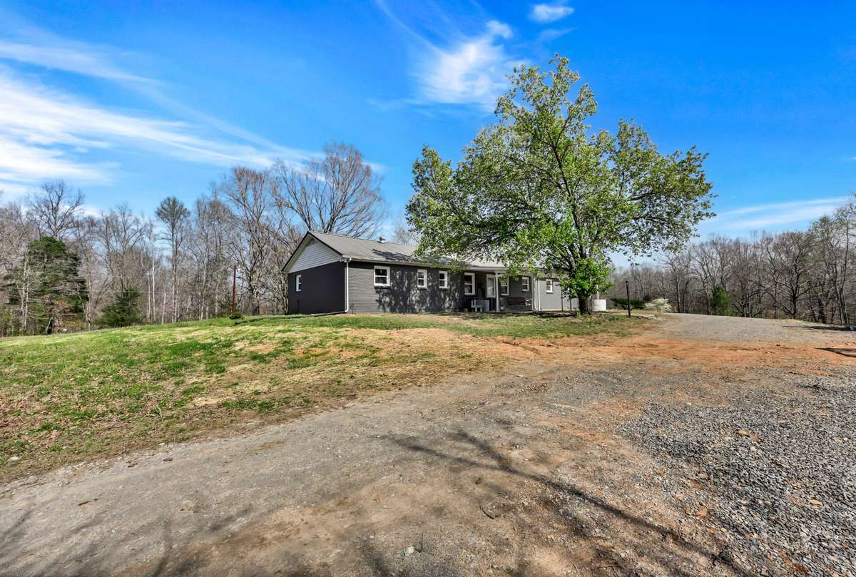 Back view from detached garage