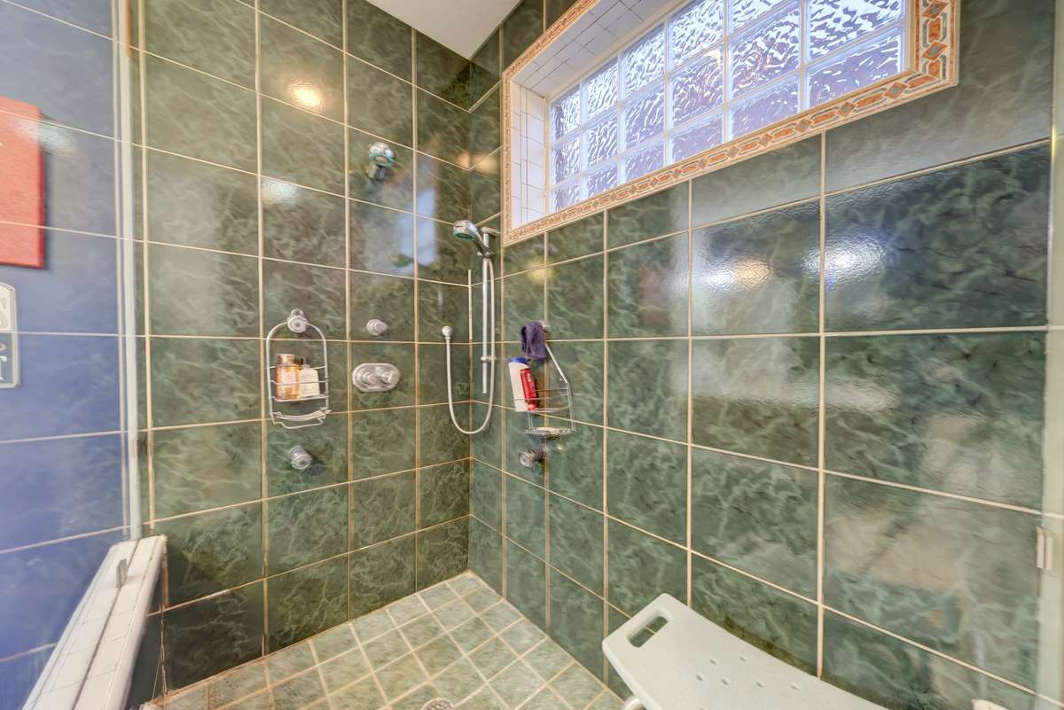 huge shower in primary bath
